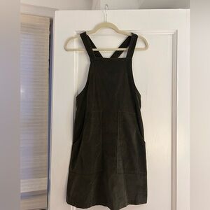 Madewell Dark Olive Mini Dress